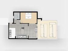 幸福公社二期 1室1厅 东南