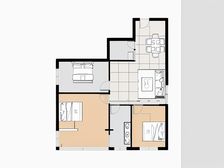 黄河北庙滩子希望花园2室南北东朝向采光好