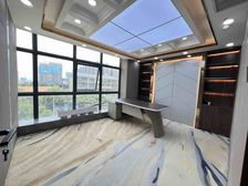 树木岭地铁口、汇远大厦128平、全新家具、24H空调收电费