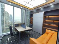 楷林国际163平|精装带全套办公家具|正电梯口侧江景|随时看