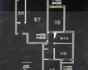 百安家园 南北三居室90平米380万两居室83平355万