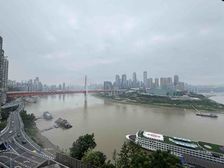 一线江景房、可以大刀 来福士广场 )三房 每个房间都能看江