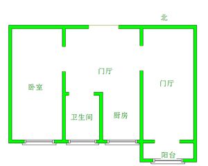 4小区小户型2室1厅 正南 高层采光好