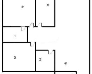 老科城花园3室2厅2卫 正南 精装修 楼层好