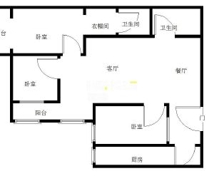 瑞景公寓3室2厅2卫 精装修 舒适楼层
