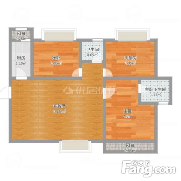 鼎城3室双气电梯毛坯房首付低