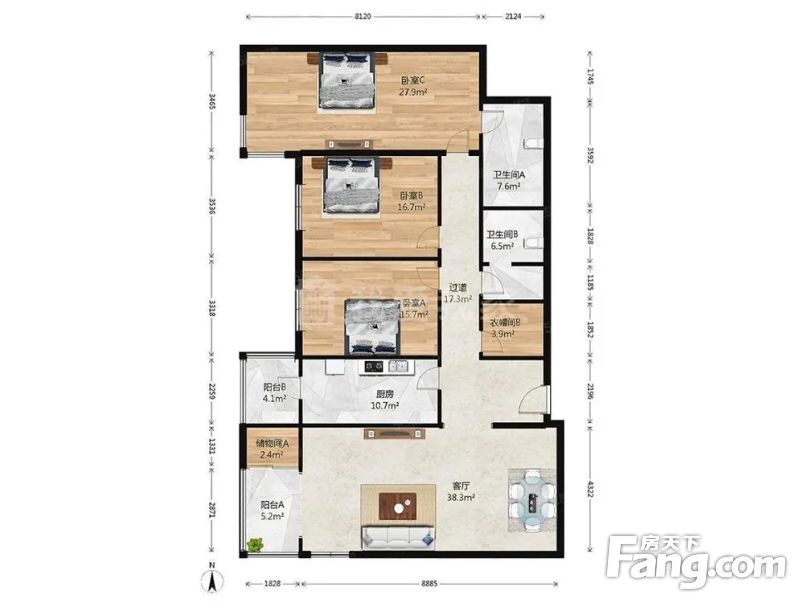 华亭嘉园f座华润物业管理不临街安静自住装修好