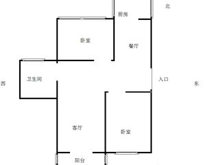 康迈阳光2室2厅 南北通透 舒适楼层