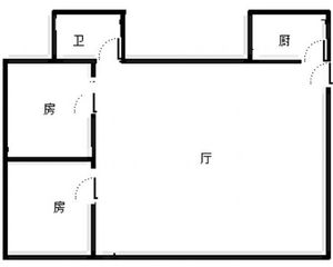 人和龙寿路小区2室1厅 南北通透 满2年