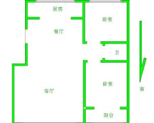 东海现代城|2室2厅1卫1阳台|95.56平米||3层