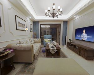 美式风格 婚装一年 视野开阔 户型方正 大阳台