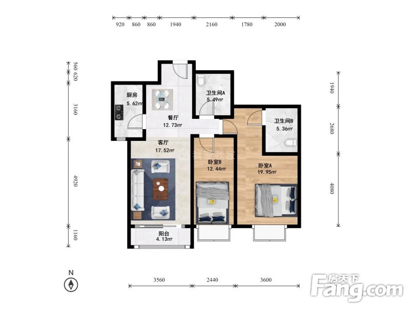 房价不会跳水只是在做俯卧撑林奥嘉园全南大2居双卫观景房