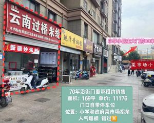 长江路东七菜市场对面小区大门口间