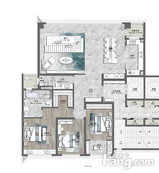 万科天琴湾海景大平层品质改善精装交付