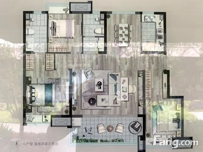 低于市场价50万金匮公园旁精装修中锐星公元一线景观房