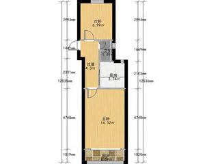 正南开鲁路公房2室精装修