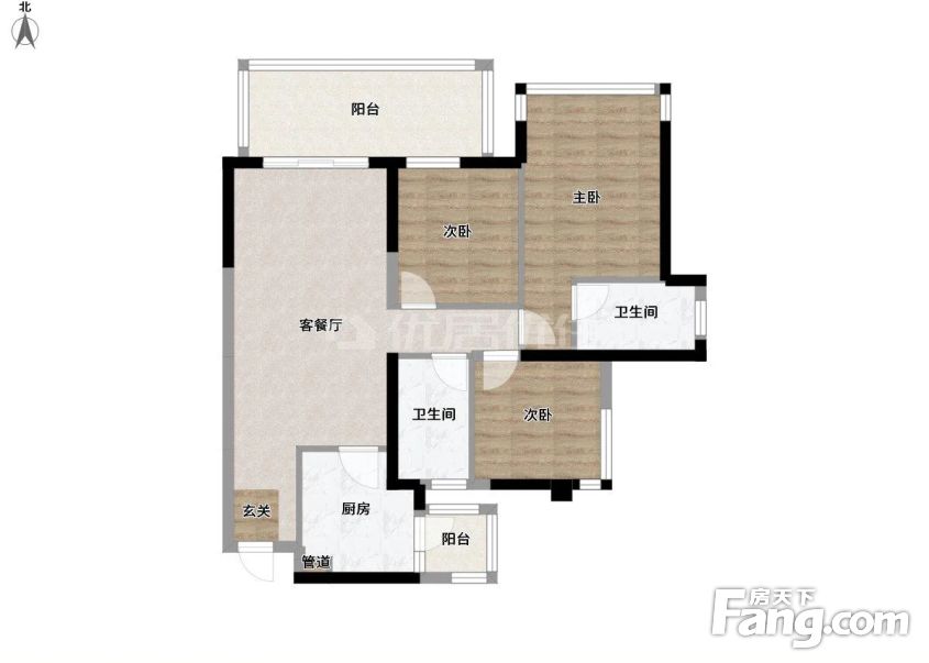 3室绿地西城国际花都精装100万元满两年95平电