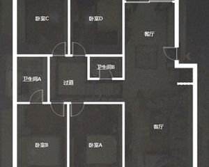 龙祥花园4室2厅2卫 南北通透 精装修 满2年