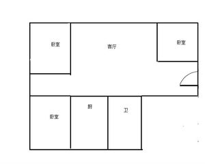 兰花四小区3室2厅 南北通透 精装修 高层采光好