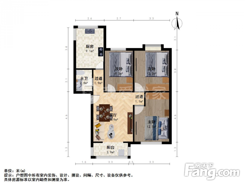 长治颐竹苑户型图图片