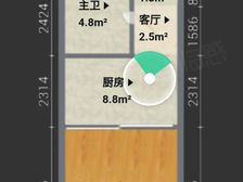 南都花城桂花园1室1厅1卫南朝向60.0万元/套出售