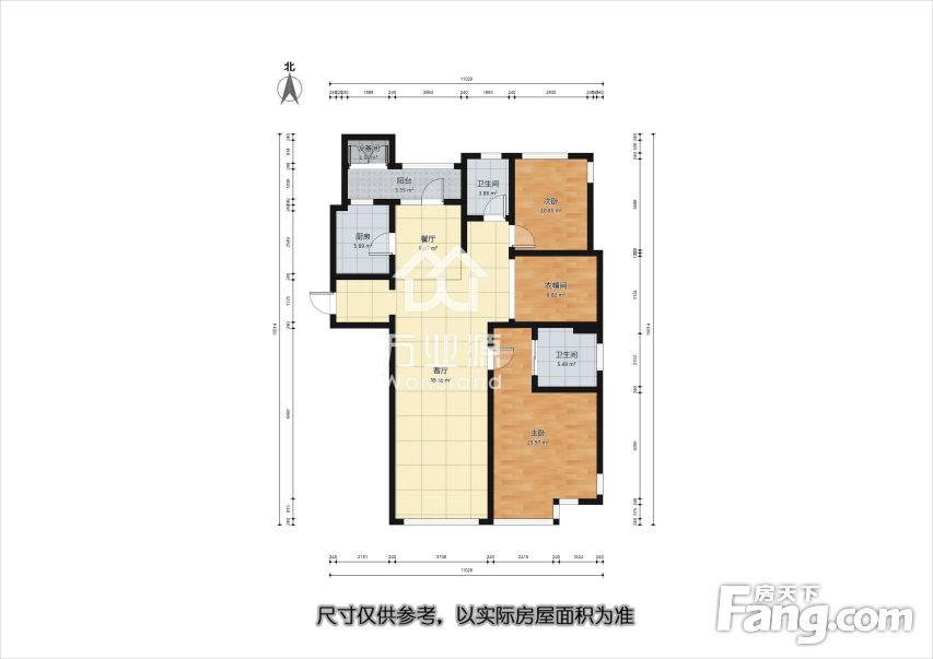 江油万通华府106户型图图片