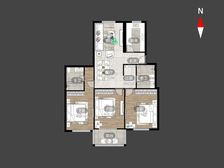 藻江花园一期 3室2厅 中装修