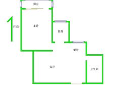 香山苑1室2厅1卫1阳台南10/24层