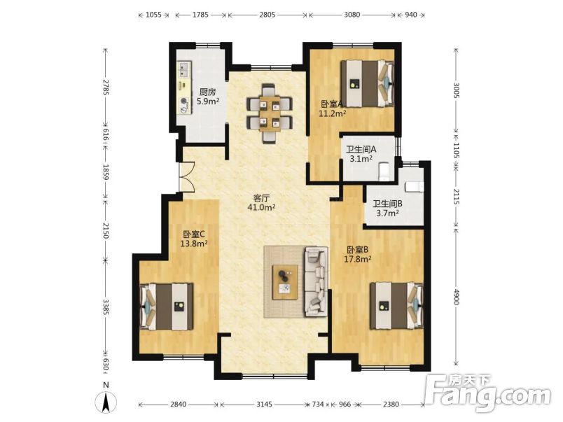 保利品质小区,电梯洋房,毛坯耳朵户型,烟台高新区马山寨保利爱尚海