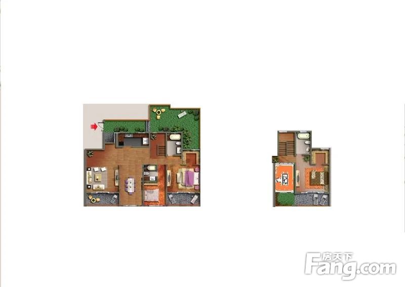 中渝山顶道8号 洋房顶跃 全屋地暖中央空调 装修9成新