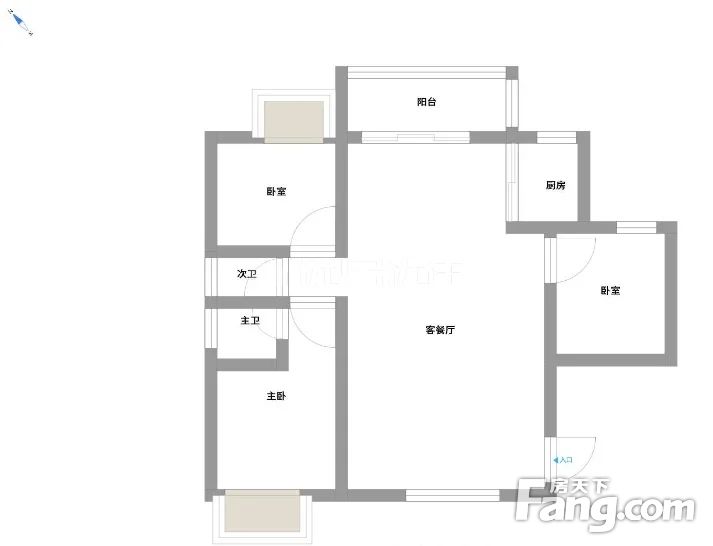 户型方正 南北通透 采光好 生活便利,南宁江南国家经济开发区福满瑞园