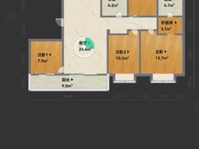 海尔产城创翡翠东方4室2厅2卫南朝向485.0万元/套出售