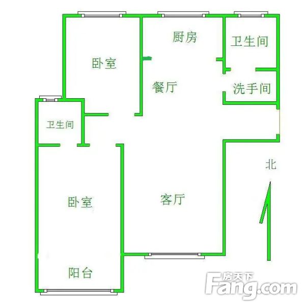卓正品质丽景蓝湾c区南北通透大两居毛坯看房提前