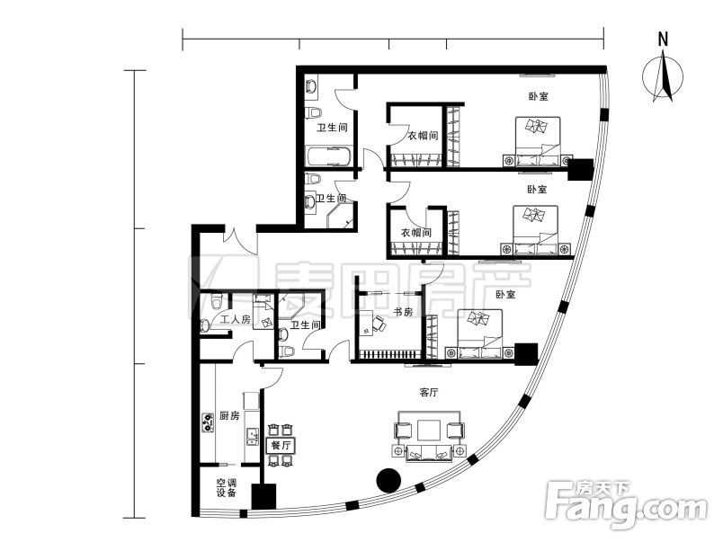 出售三里屯soho3室东南精装修