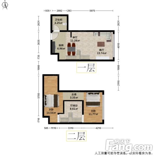 中大银泰城loft公寓2室2厅1卫精装自住诚意出售
