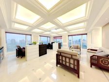 维科月湖花园,顶复空中叠墅,俯看月湖全景,实用800平,精装