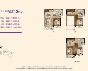 建发中泱天成3室2厅2卫 正南 楼层好