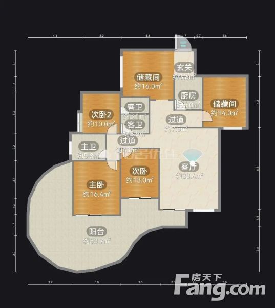 世纪城龙禧苑200平精装4居室160万元朝向南北