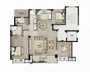 保亿湖风雅园4室1厅1卫南北朝向220.0万元/套出售