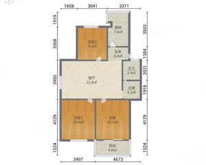 南北通透外贸一区3室1厅精装修