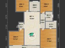 南北通透中海央墅4室2厅精装修