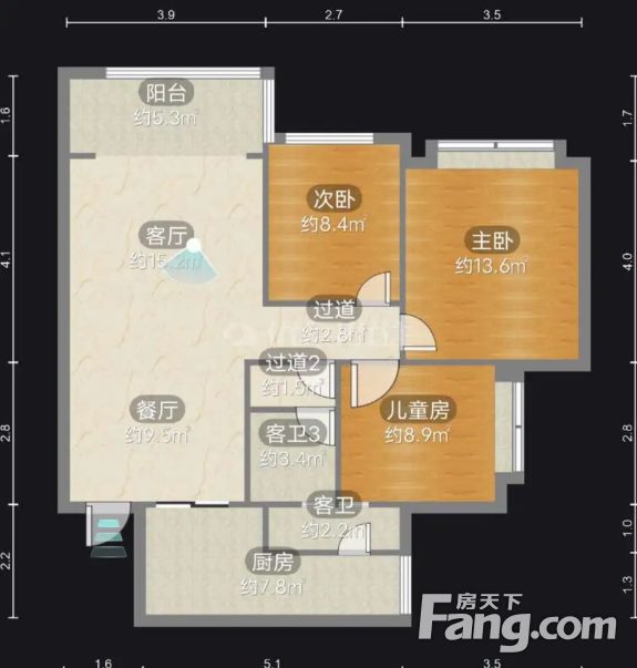 区政府旁精装修带地暖带车位近紧邻商贸城