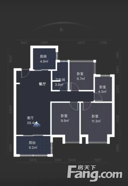 滿二 精裝修 採光好 周邊商圈成熟,合肥新站瑤海工業園旭輝·公園府