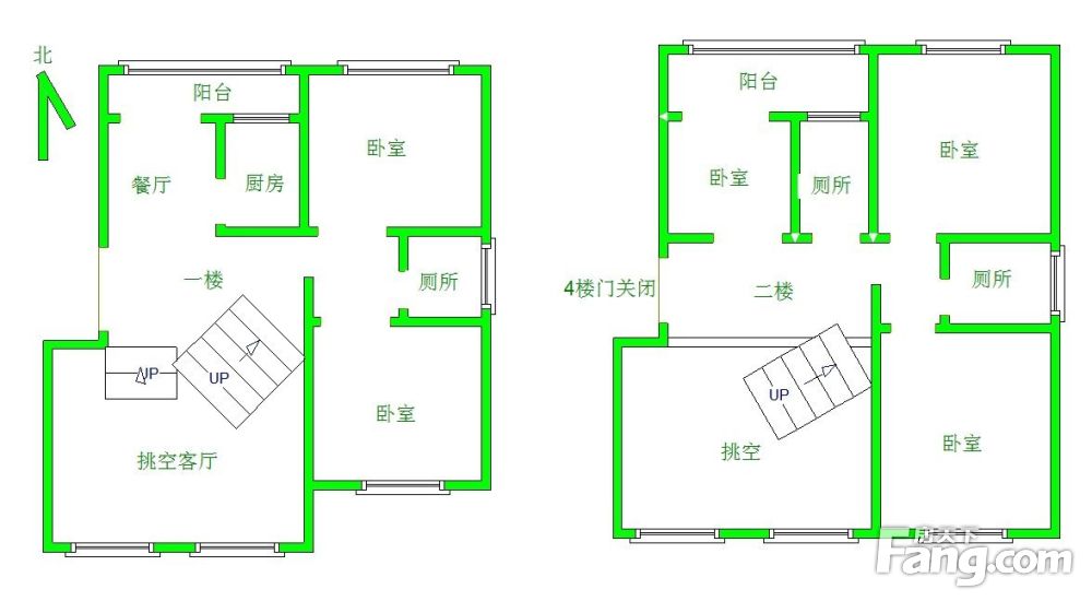 超大跃层户型图图片