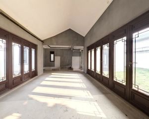 (私家大花园180平)东钱湖畔的纯中式院墅,位置很好,纯毛坯