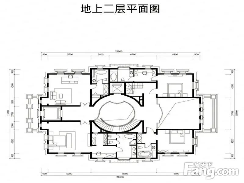金科天玺6室4厅独栋别墅毛坯房