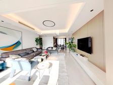 姚江湾,202平7楼大平层,现代风格精装修,一线江景房!!