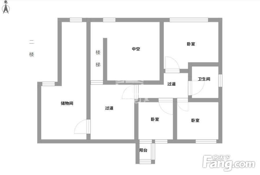 竹江景苑三层楼中楼带独立使用露台