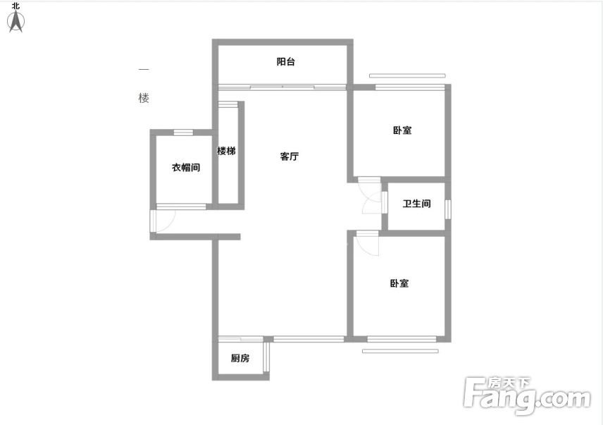 竹江景苑三层楼中楼带独立使用露台
