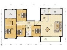 中河印象城板块打面积全新精装 五开间朝南 20米面宽